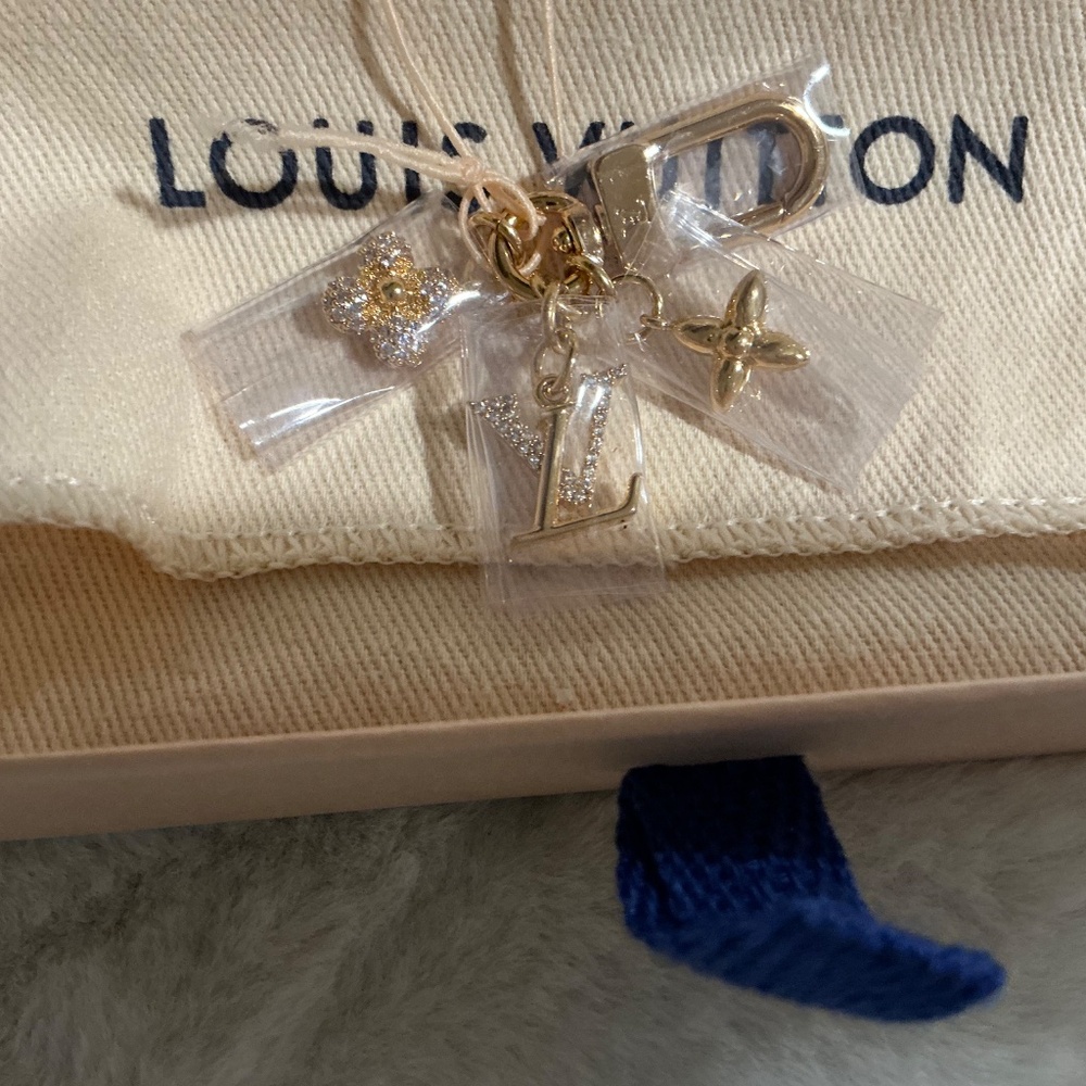 NWT Louis Vuitton Micro Bag Charm (Gold/Crystals) - Picture 11 of 16